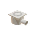 Imagen de Receptaculo pvc 10 x 10cm salida 40mm reja plastica ramat