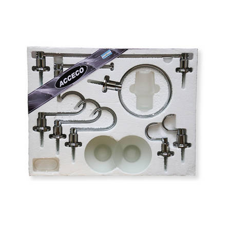 Imagen de Kit accesorios tempra 8 piezas cromo ACCECO ab1660