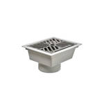 Imagen de Embudo pvc frontal diam 110mm 15 x20 con reja