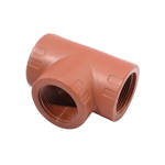 Imagen de Tee poliprop. diam 38mm rosca-HHh