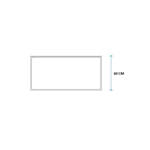 Imagen de Mesada JOHNSON 60cm acero 304 c/respaldo. sin pileta