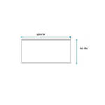 Imagen de Mesada JOHNSON 120cm acero 304 c/respaldo. sin pileta