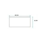 Imagen de Mesada JOHNSON 200cm acero 304 c/respaldo. sin pileta