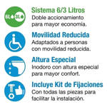 Imagen de Kit inodoro depós asiento ROCA Mónaco Confort movilidad reducida