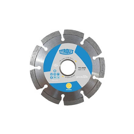 Imagen de Disco Diamantado láser univ. Premium TYROLIT 115 x 22,23 x 22,