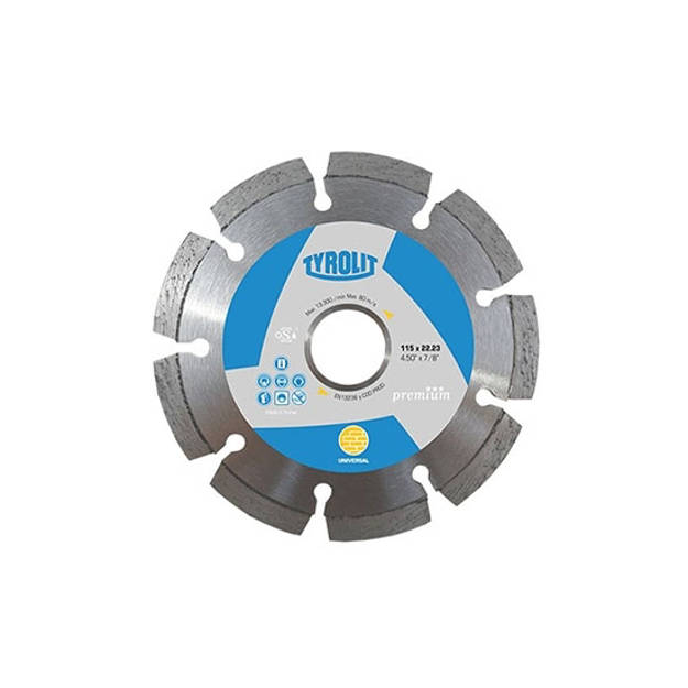 Imagen de Disco Diamantado láser univ. Premium TYROLIT 115 x 22,23 x 22,