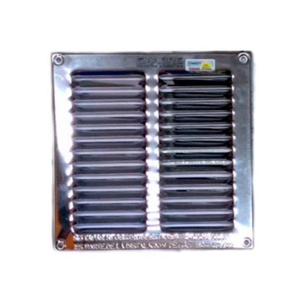 Imagen de Reja ventilacion gas 15 x 15 acero inox. EMABRE 100cm2 aprobadas