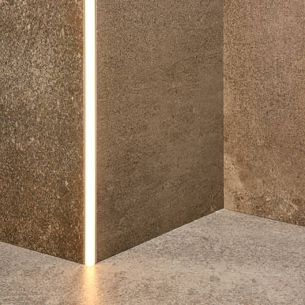 Imagen de Guardacanto duo ATRIM lumiere led quadra 10mm 2,5m cro. mate 3965