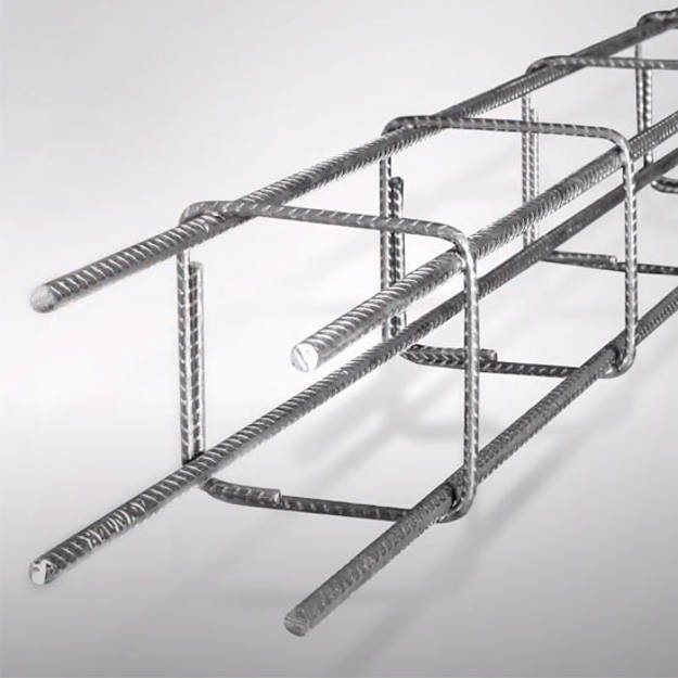 Imagen de Armalogic 12x12cm 3m - 4 Fe Ø 8mm - Estribos 5.2mm c/20cm ACINDAR
