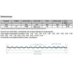 Imagen de Chapa sinusoidal CINCALUM nro 27 1.086 mt 3.50 mt