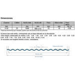 Imagen de Chapa sinusoidal CINCALUM nro 25 1.086 mt 0.50 mt