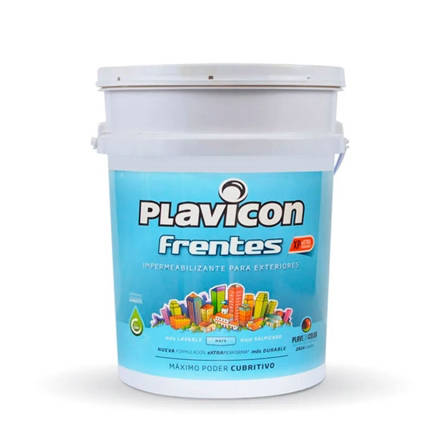 Imagen de Impermeabilizante 25 kg. blanco frentes PLAVICON