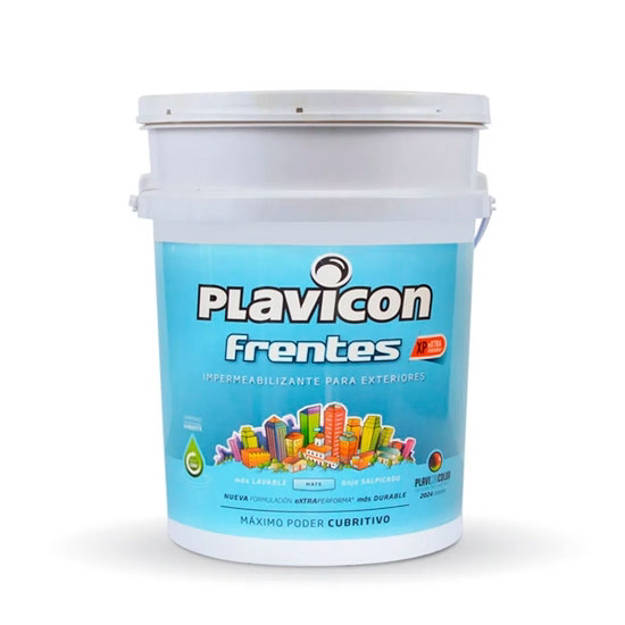 Imagen de Impermeabilizante 25 kg. blanco frentes PLAVICON