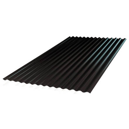 Imagen de Chapa sinusoidal NEGRO GRAFITO nro 25 1.086 mt 4.50 mt
