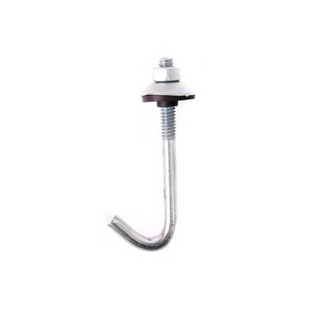Imagen de Gancho j d= 1/4 x 100mm galvan. con tca.. con arandelas