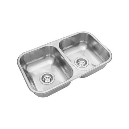 Imagen de Pileta JOHNSON acero 304 DOBLE C 28/18 60x34x18 -SC