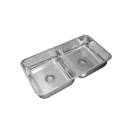Imagen de Pileta JOHNSON acero 304 DOBLE C 37/18 70x37x18 -SC
