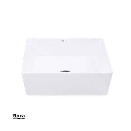 Imagen de Lavatorio ROCA Kira Square 380x380 mm. apoyo blanco