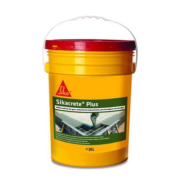 Imagen de SIKAcrete plus 20kg.reduct.agua y aceler.endurecimiento hormigon