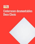 Imagen de Placa cielorraso desmont. DURLOCK texturada clasica 0,606x1,216 m