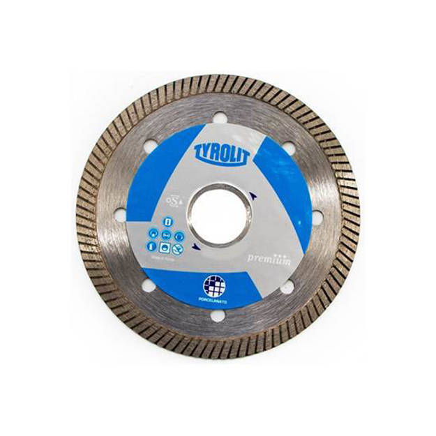 Imagen de Disco Diamantado turbo Porcelanato TYROLIT 115 X 22,23 X 1,4