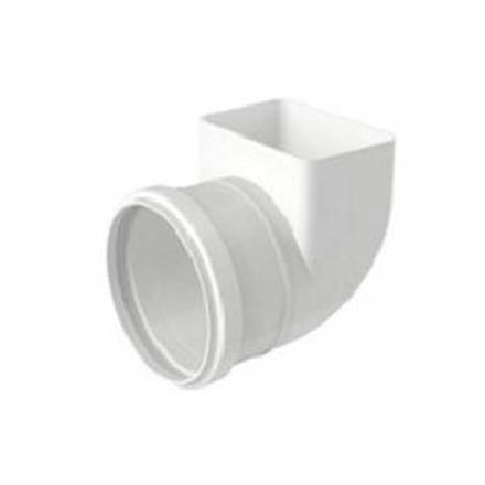 Imagen de Codo canaleta pvc 90º transicion bajante 110º Aquapluv Style T