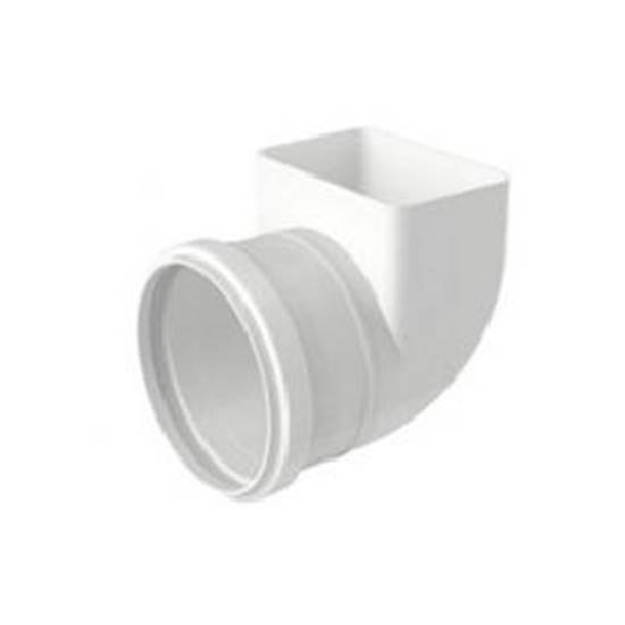 Imagen de Codo canaleta pvc 90º transicion bajante 110º Aquapluv Style T