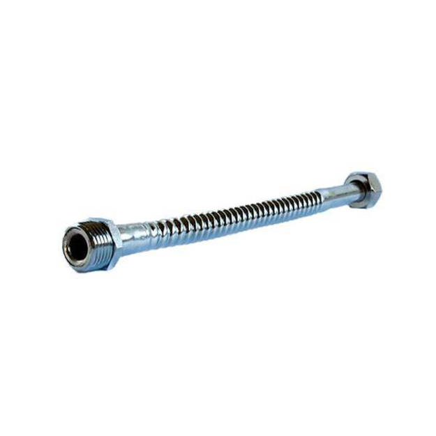 Imagen de Flexible cromado tubo macho giratorio sin roseta 13 mm x 50 cm