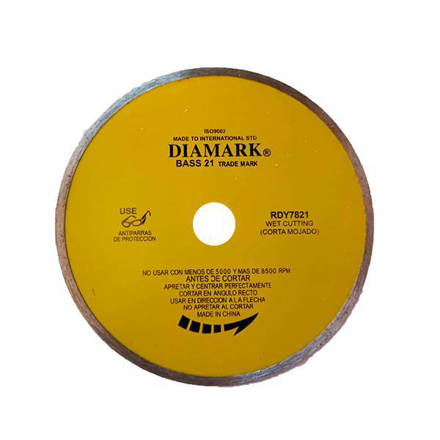 Imagen de Disco diamantado liso RDY180 amarillo DIAMARK