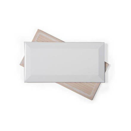 Imagen de Cja 88 un (1 m2) Beveled Subway biselado Bianco MISIONES 15x7.5cm