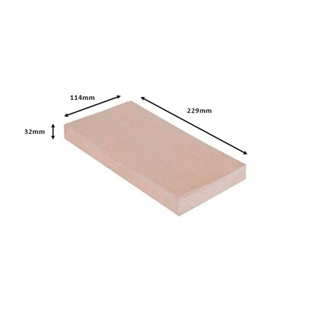 Imagen de Tejuela FARA 229 x114 x 32mm refractaria normal