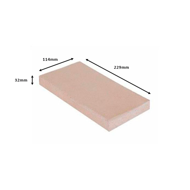 Imagen de Tejuela FARA 229 x114 x 32mm refractaria normal