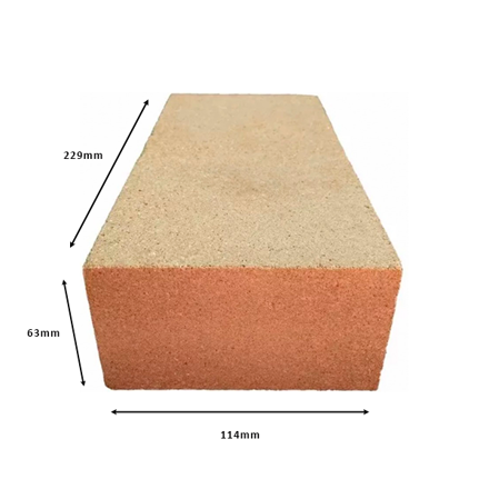 Imagen de Ladrillo FARA 229 x 114 x 63mm refractario estandar