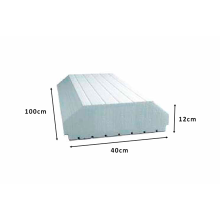 Imagen de Ladrillo telgopor 12 x 40 x 100 cm para losa