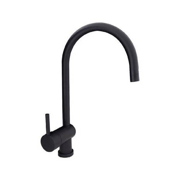 Imagen de Monocomando PEIRANO Black Velvet negro cocina mesada 20-190