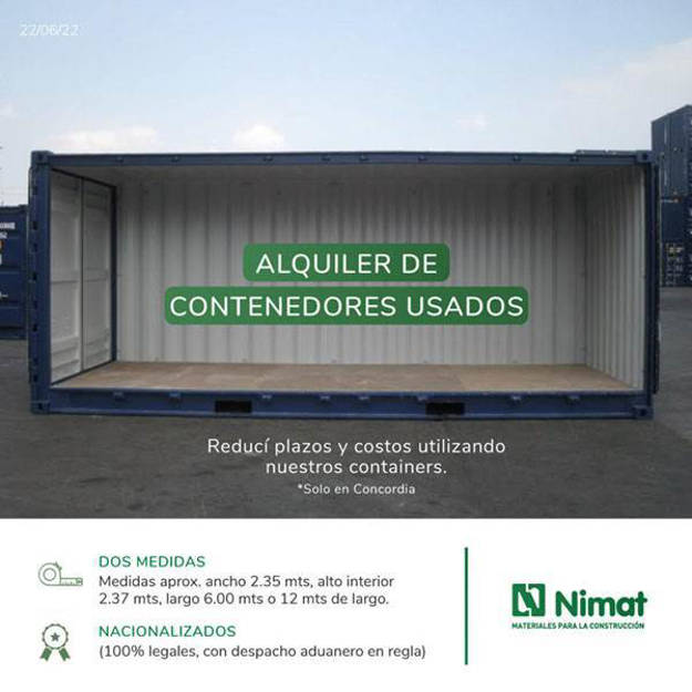 Imagen de 𝑨𝒍𝒒𝒖𝒊𝒍𝒆𝒓 𝒅𝒆 𝑪𝒐𝒏𝒕𝒆𝒏𝒆𝒅𝒐𝒓𝒆𝒔 𝑼𝒔𝒂𝒅𝒐𝒔 🏗 👷