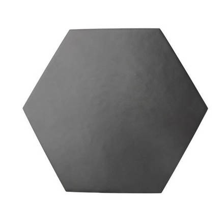 Imagen de Revestimiento Colores Sólidos Hexagono negro mate 20x23 cm