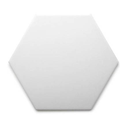 Imagen de Revestimiento Colores Sólidos Hexagono blanco mate 20x23 cm