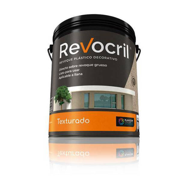 Imagen de Revocril revoque plástico texturado medio x 30kg. Cacao