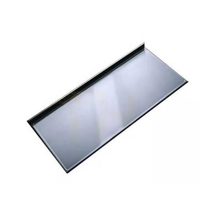 Imagen de Mesada 100cm acero 430 c/respaldo. sin pileta. JOHNSON