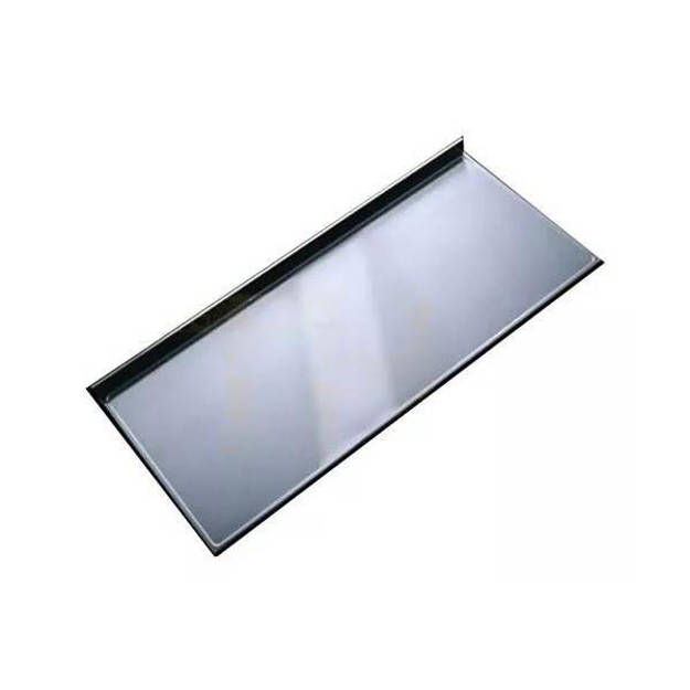 Imagen de Mesada 100cm acero 430 c/respaldo. sin pileta. JOHNSON