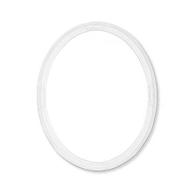Imagen de Espejo Misiones E7040 Oval Breneghy blanco 62x76 cm.