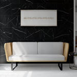 Imagen de Caja 10 pzs. Cerámica CORTINES 30x45 Statuario Negro