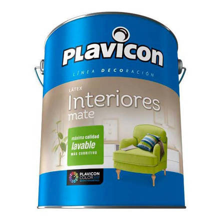 Imagen de Latex interior PLAVICON blanco mate x 4lts.