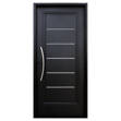 Imagen de Puerta NEXO Acero SemiP. Negra c/barral 0.88m x 2.05m Der -S100D