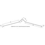 Imagen de Caballete NIMAT chapa prepintada nº 25 40cm x 2.44m Blanco Nieve