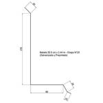 Imagen de Babeta chapa galvanizada nro.25 30,5 cm x 2,44m