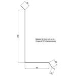 Imagen de Babeta chapa galvanizada nro.27 30,5 cm x 2,44m