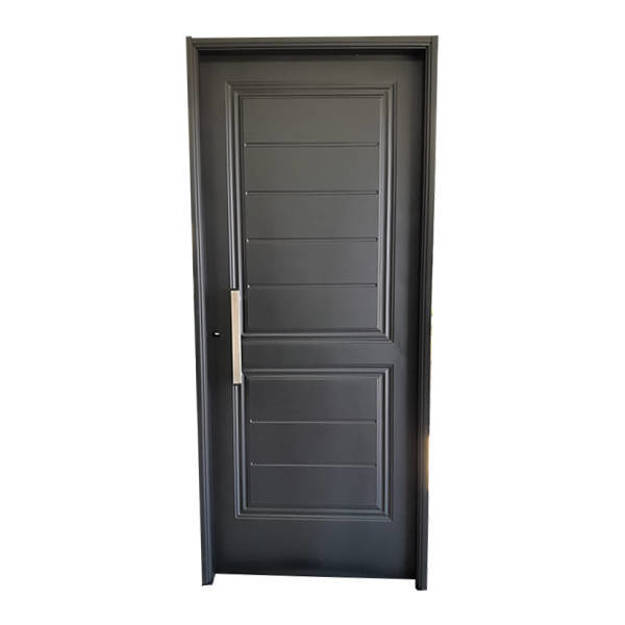 Imagen de Puerta NEXO chapa simple Negra c/ barral 0.85 x2.05 cm Der -E280D