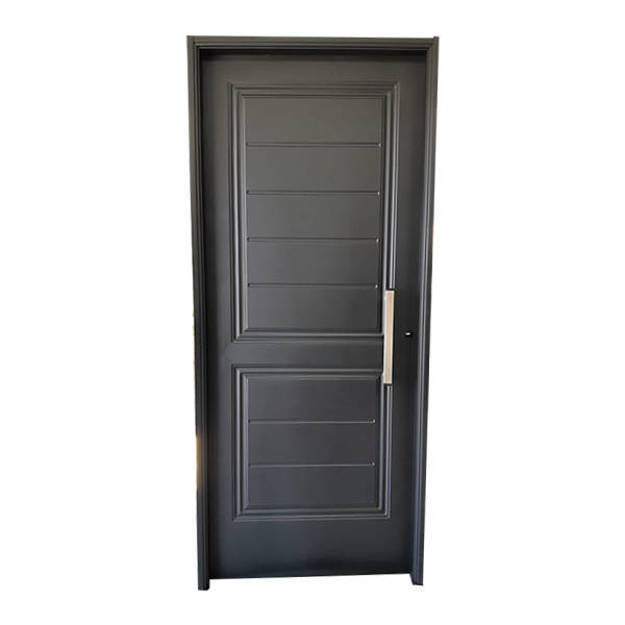 Imagen de Puerta NEXO chapa simple Negra c/ barral 0.85 x2.05 cm Izq -E280I